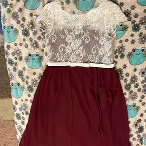 Dress white and purple from jj’s house